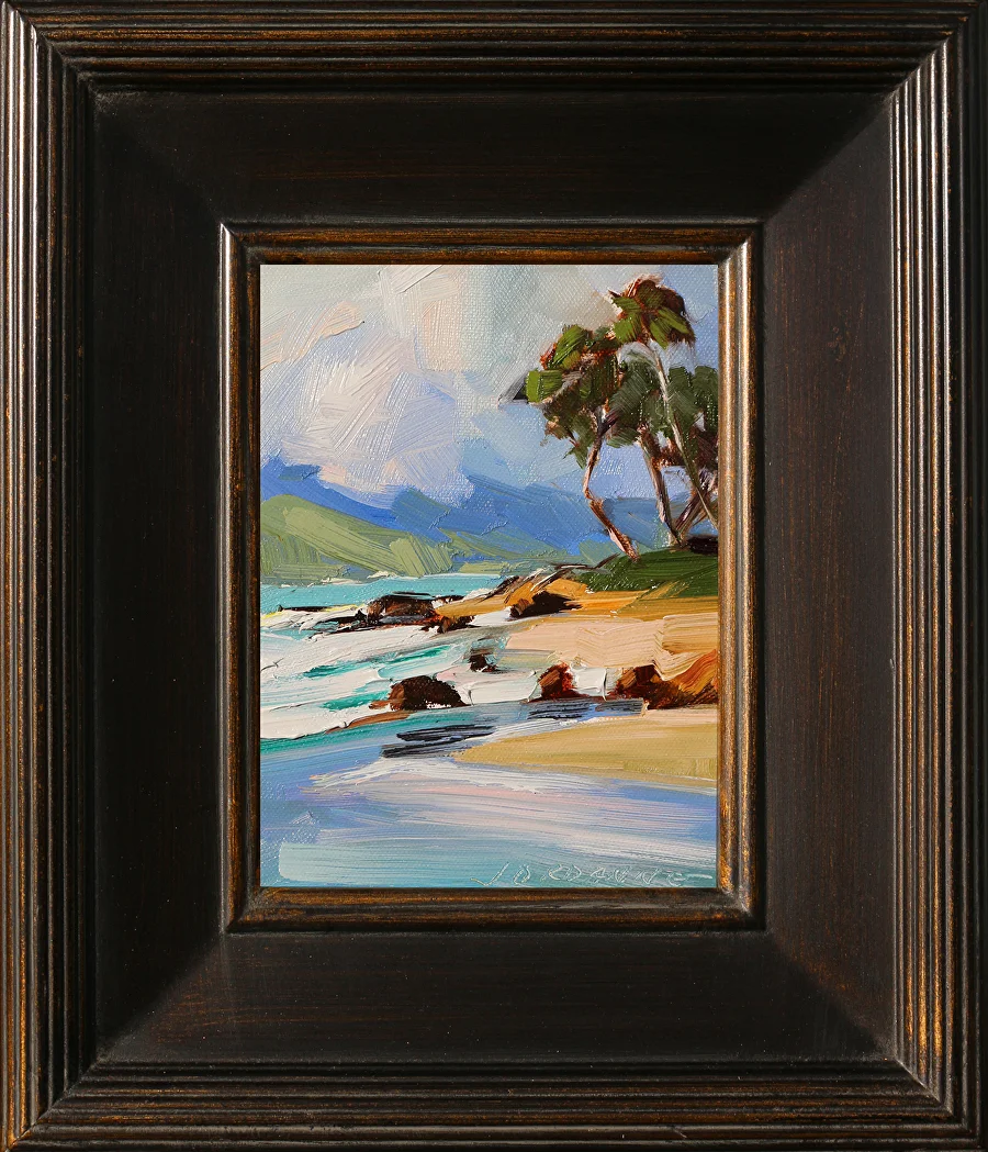 andaz beach walk / 13.5" x 11.5" / oil on panel / $560