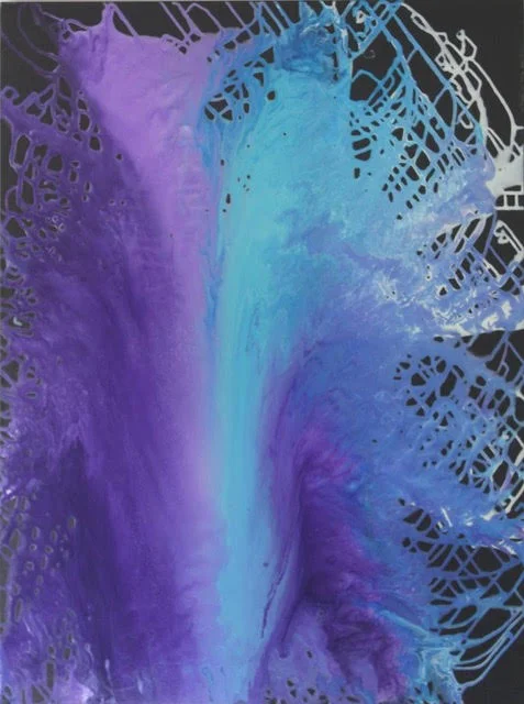 Akaaka Nalu (Luminous Wave) /40" x 30" / Acrylic on Canvas / $6000
