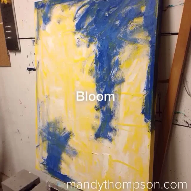 "Bloom" -- on living lives that rise up out of it all... 30x40 Mixed Media on Gallery Wrap Canvas ($1,095)
#MTArt