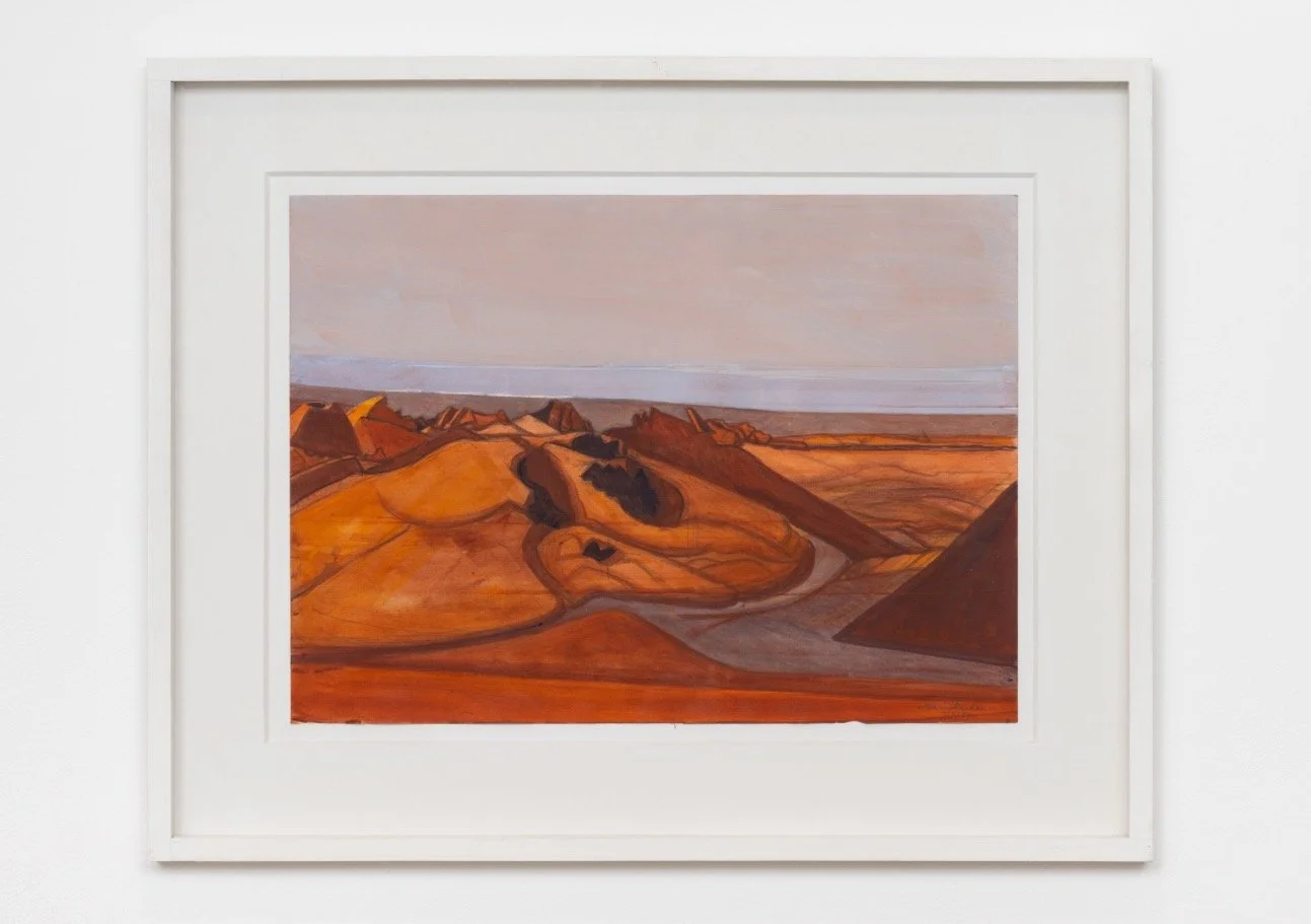 Striking abstracted landscapes by the late artist Wilhelmina Barns-Graham are showing in Mirage at Hales Gallery in London until 18 October. The artist found inspiration in the seaside cliffs near her home in St. Ives in Cornwall, developing an acute
