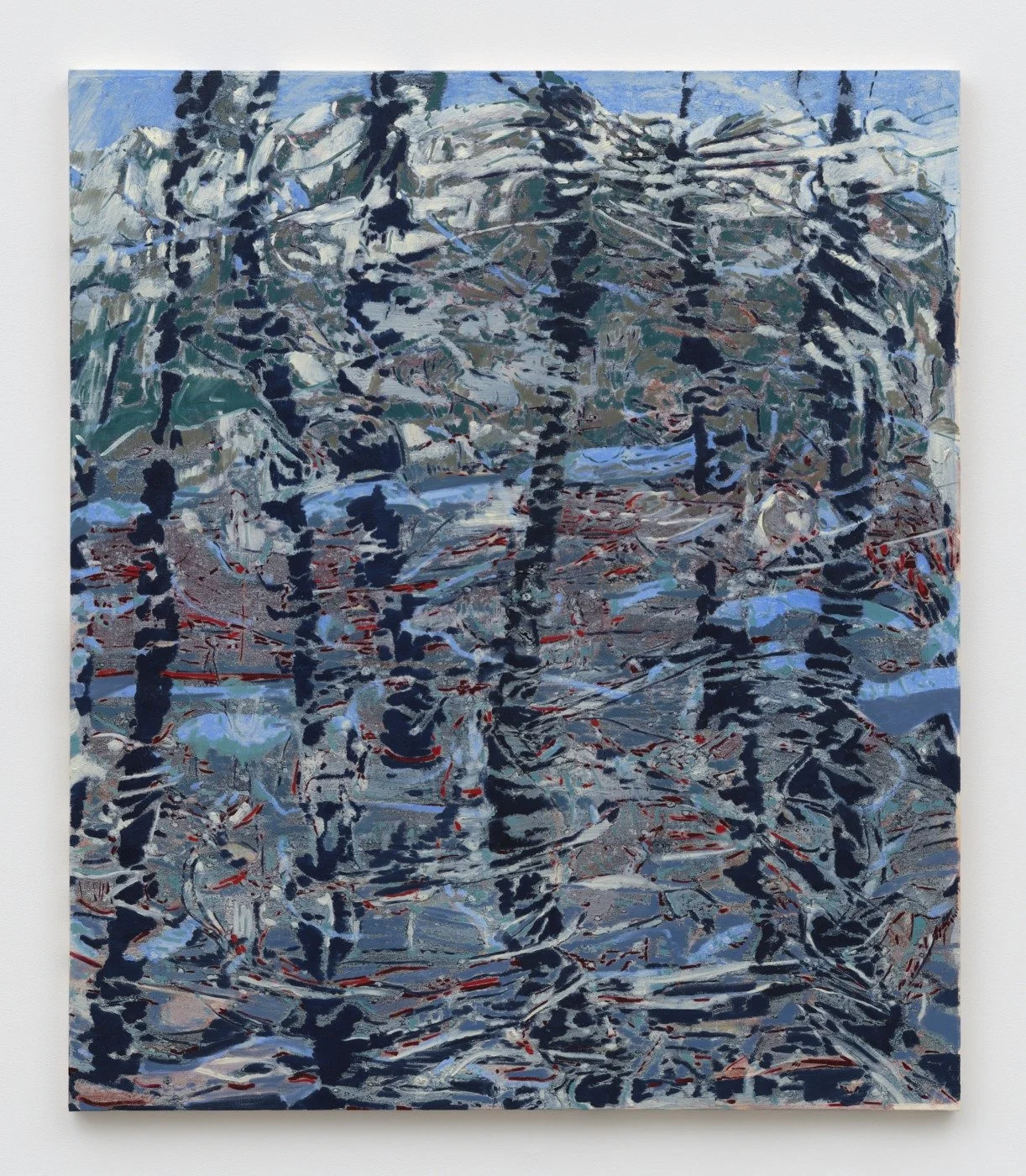 What the Thunder Said at Karma on the Lower East Side debuts paintings by Jacob Little John. The artist builds up his evocative abstracts through a dialogic process of addition and removal. As iterations of abstract images accumulate, formal resonanc