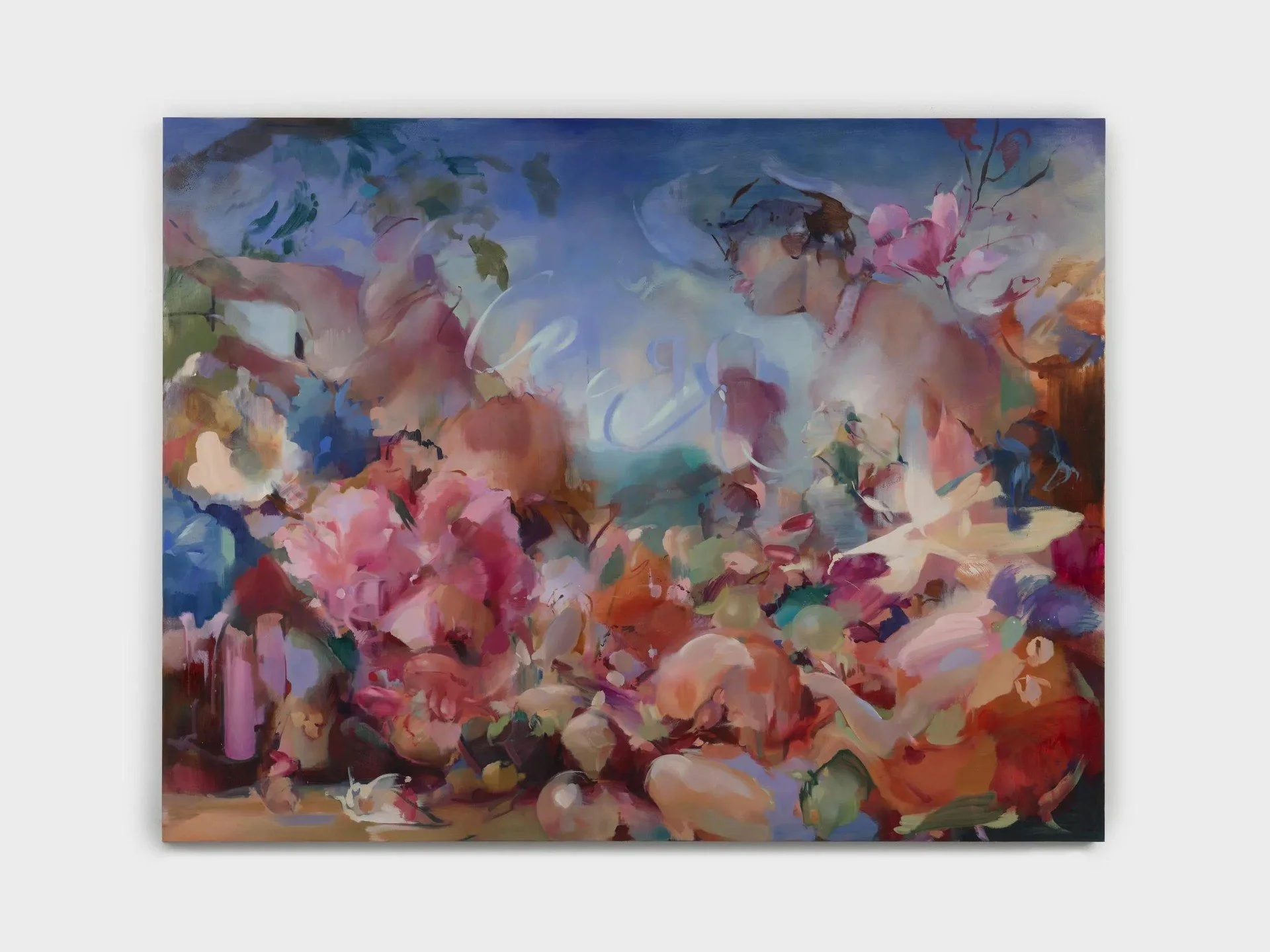 Bacchanalia at Hauser &amp; Wirth in Downtown LA is showing new paintings by Flora Yukhnovich through the new year. Drawing on the aesthetics of baroque and rococo painting, Yukhnovich pushes familiar forms and compositions beyond the brink of abstra