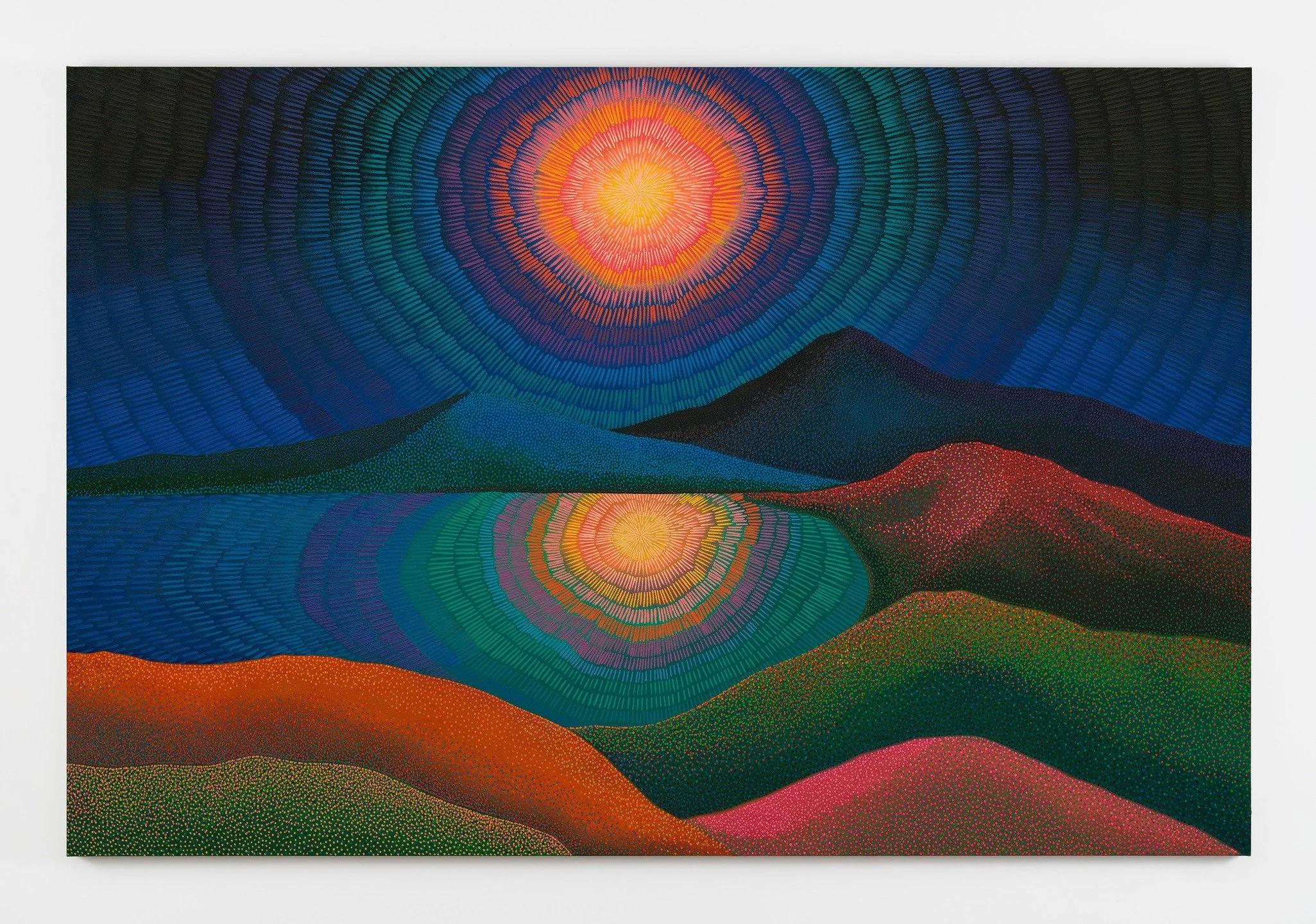 David Kordansky Gallery in Los Angeles is showing two impressive solo exhibitions presenting new paintings by Jennifer Guidi and paintings from 2015-2020 by the late Ron Gorchov. Each artist has adopted formal constraints: Guidi's landscapes are crea