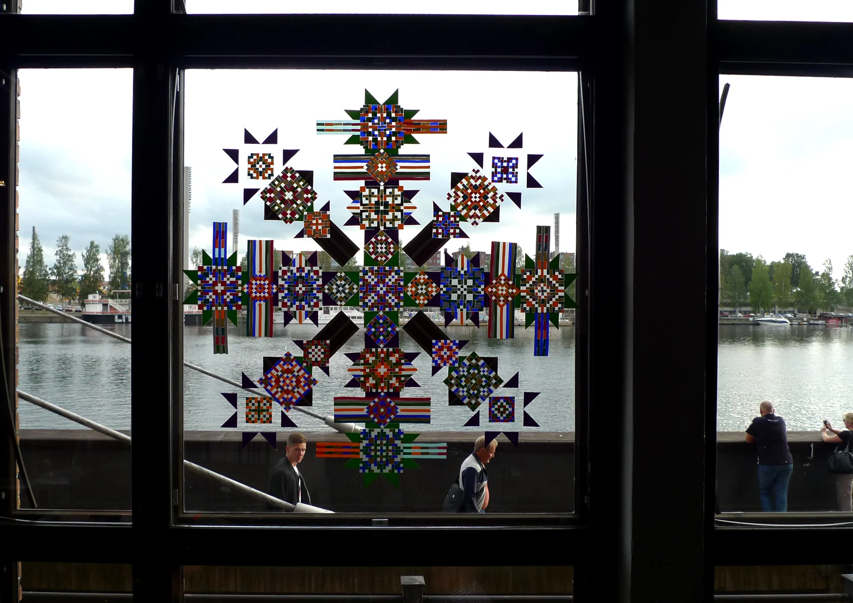 A Certain Star, vinyl film on glass, 2015
