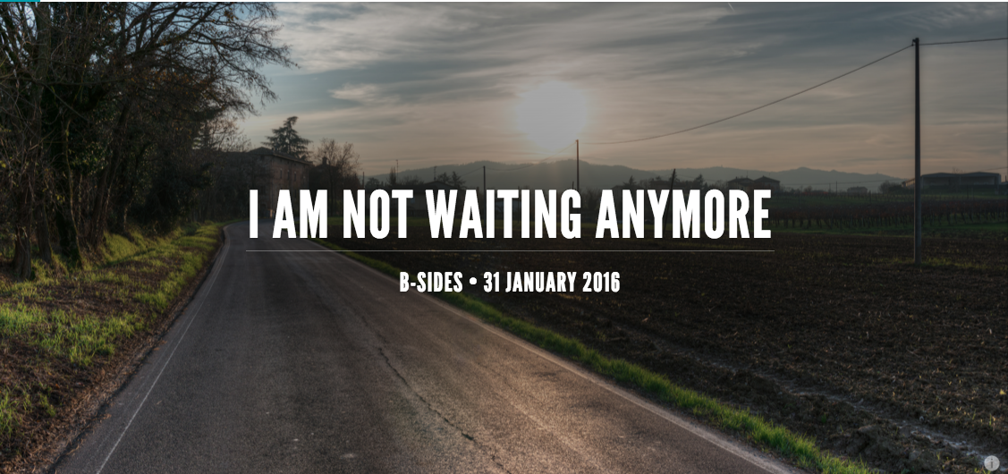 Many of us are waiting for a crowd to form before we move in the direction we think Jesus is most likely headed.