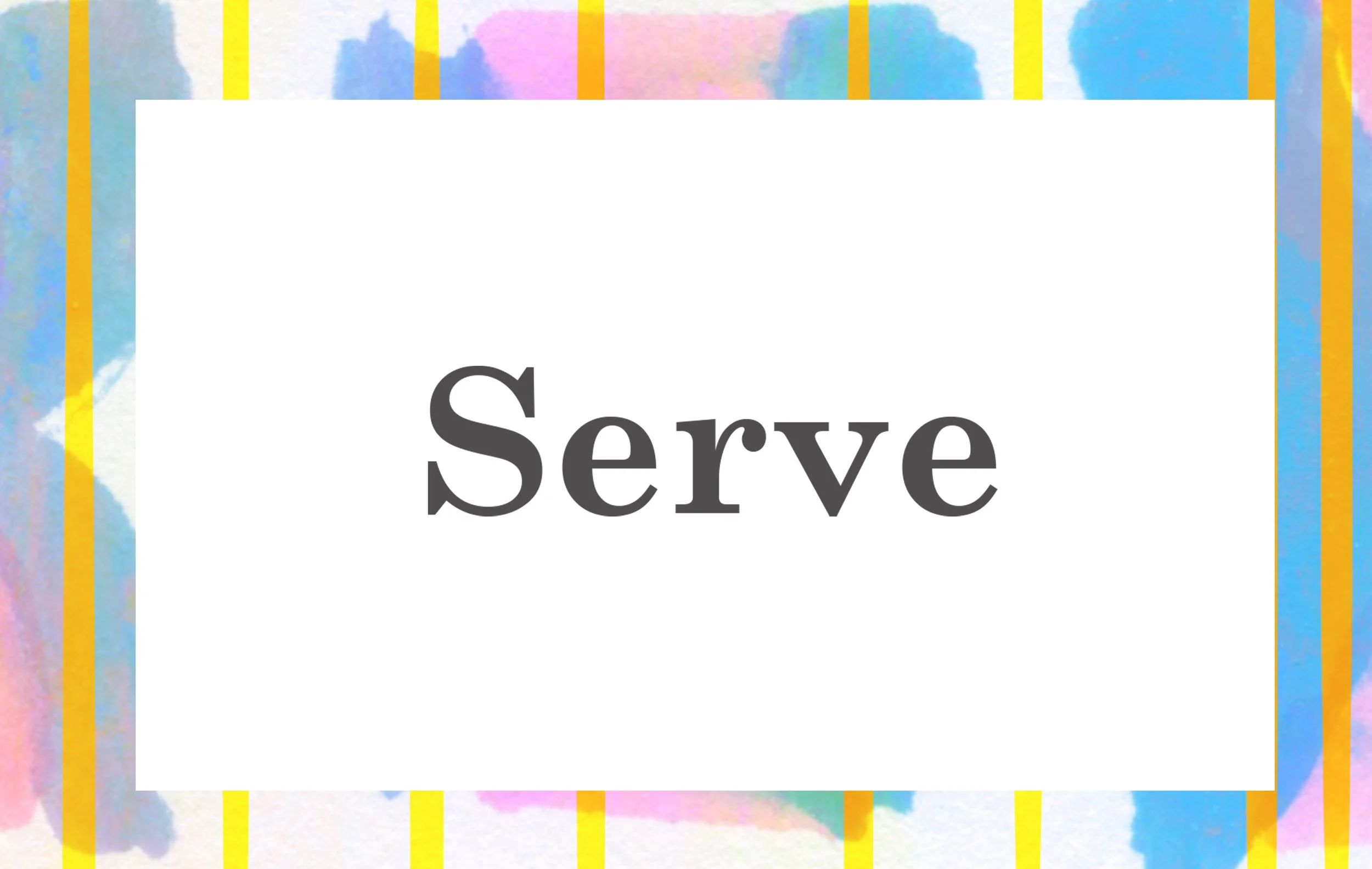 serve