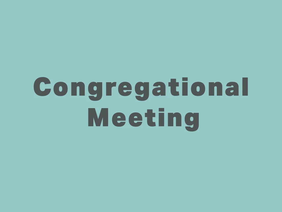 MEETING | Congregational Meeting