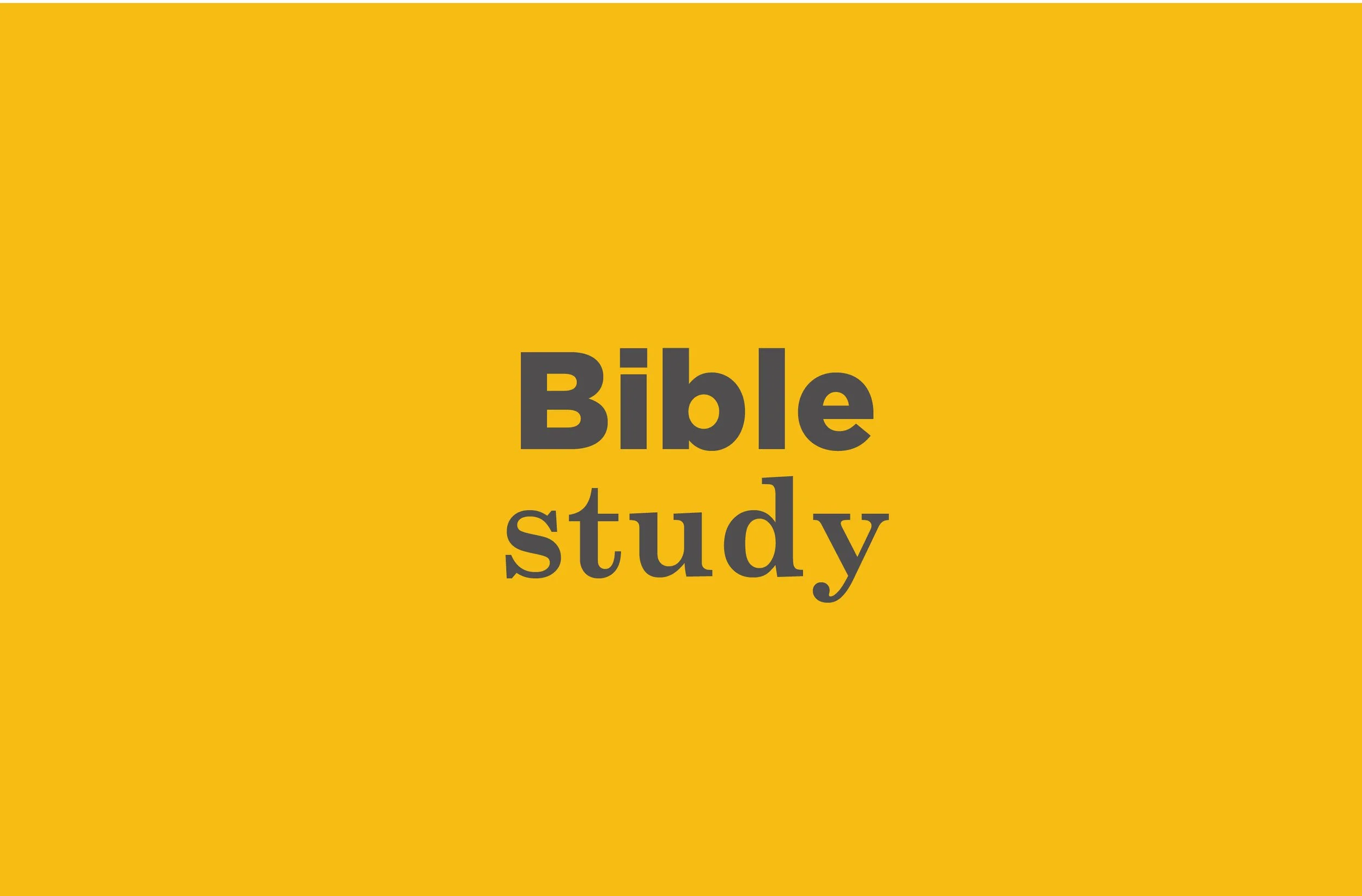 Bible Study 