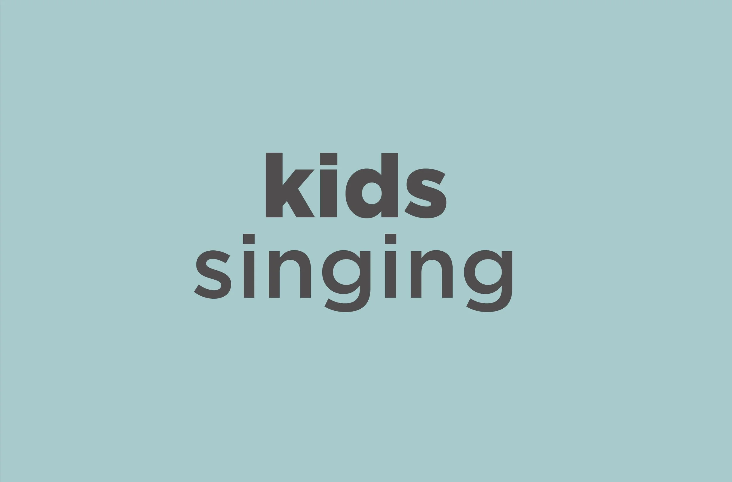 SING | Kids Singing during Worship