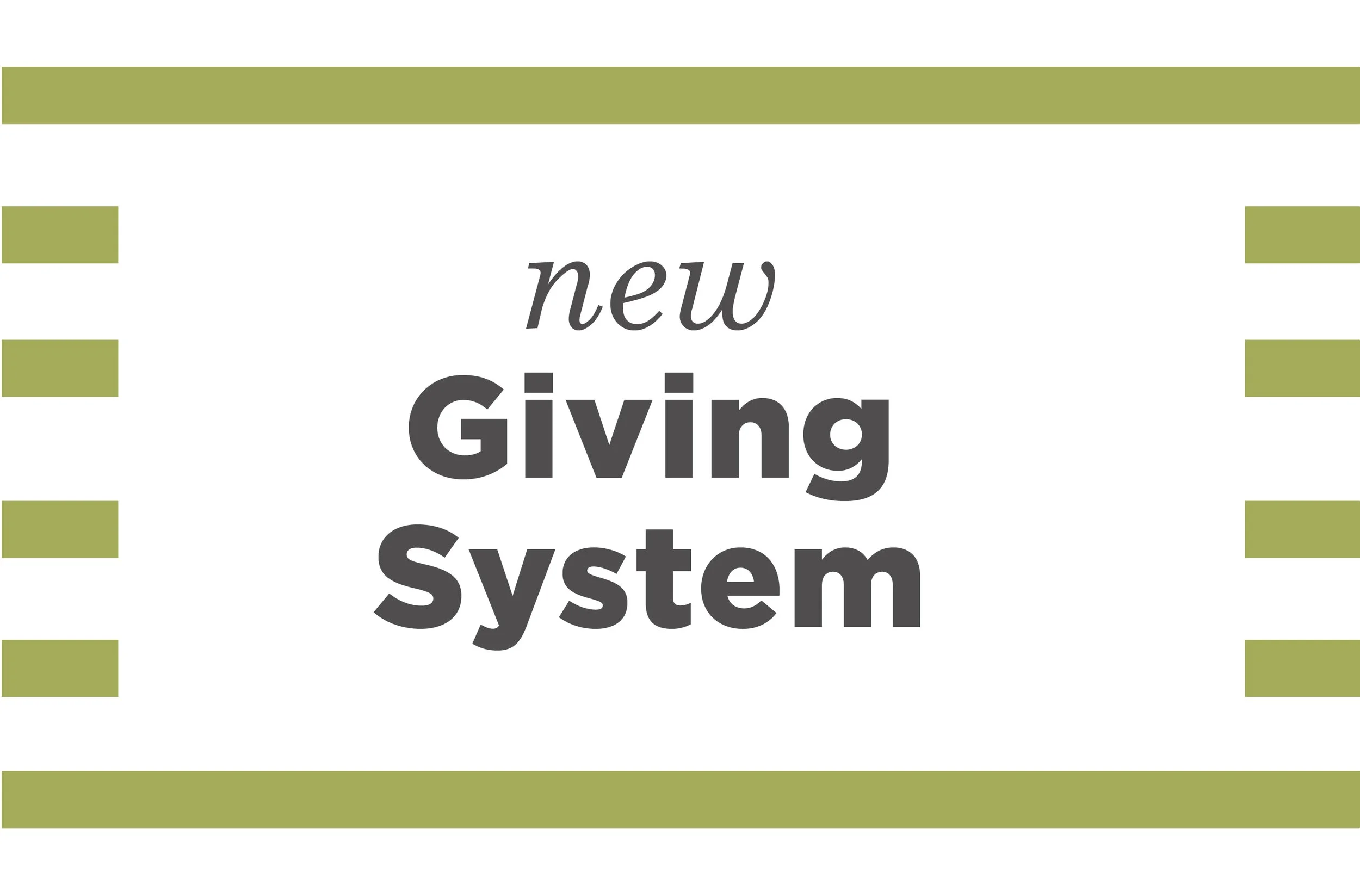 GIVE | New Giving System 