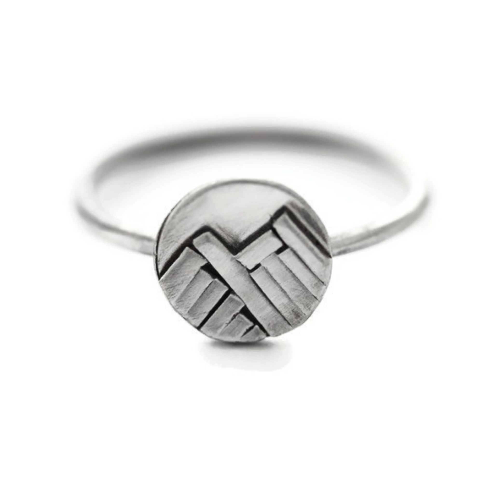Modern Mountain Stacking Ring