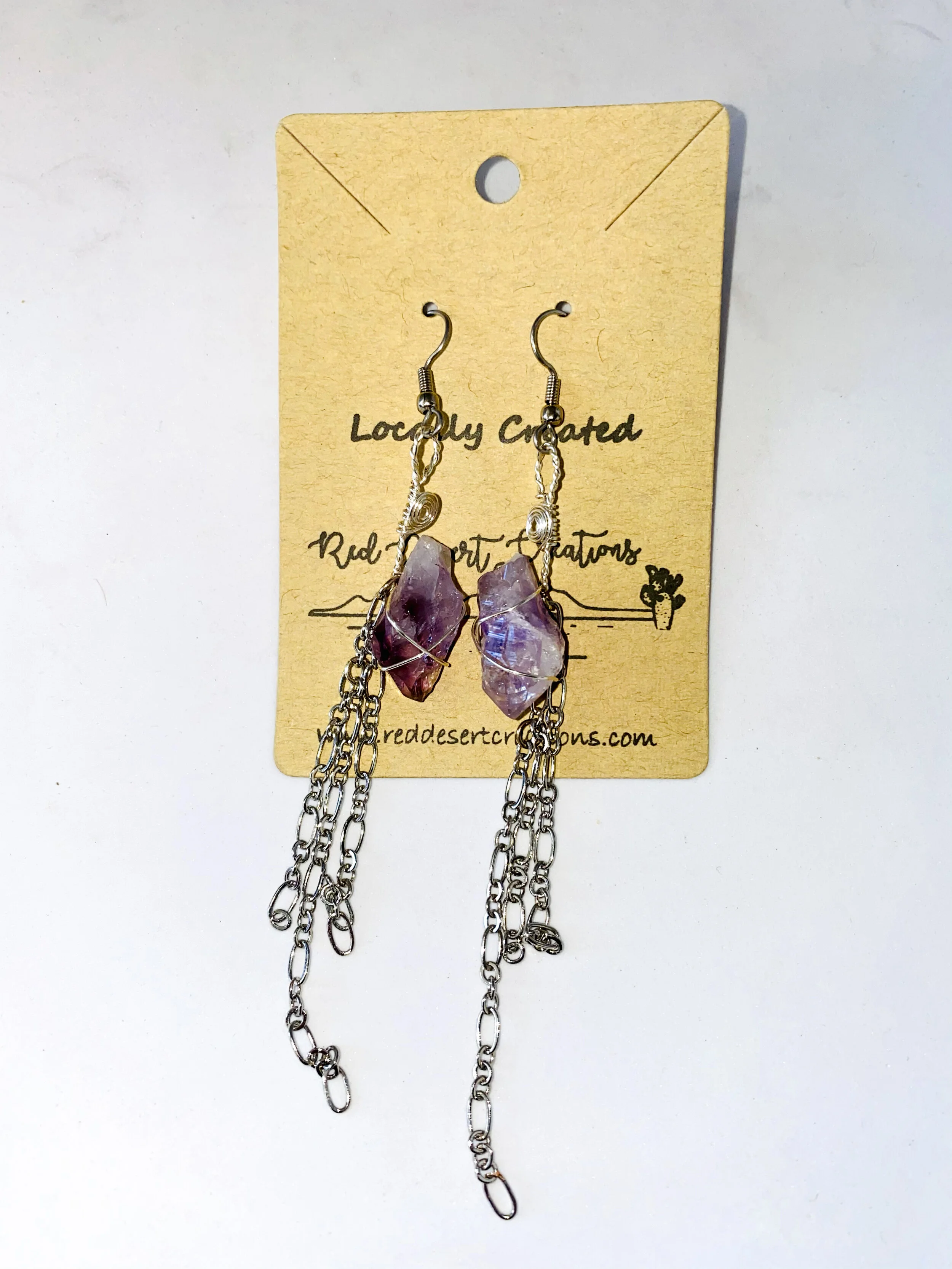 Amethyst Earrings // $34
