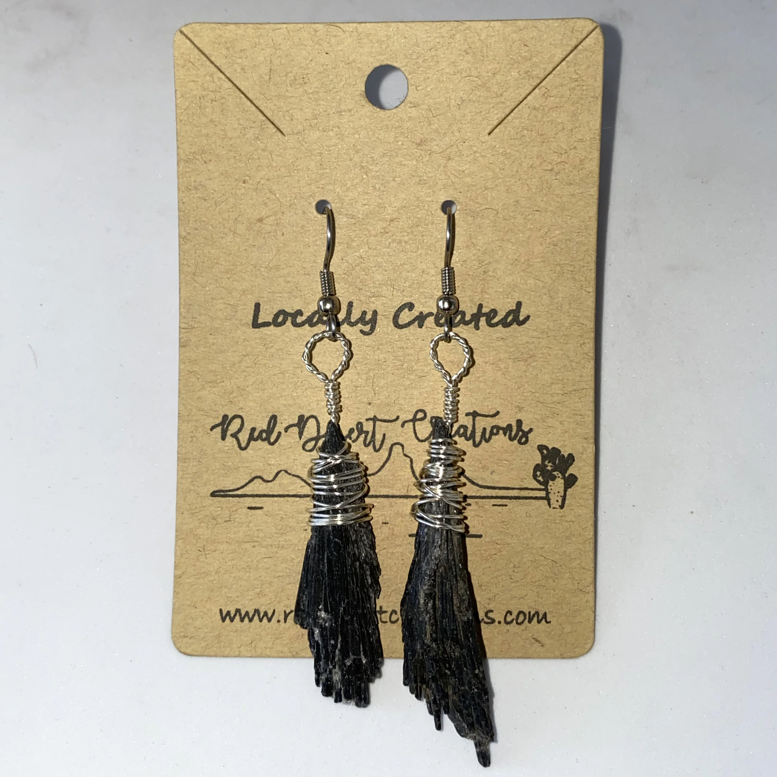 Black Kyanite Earrings // $36