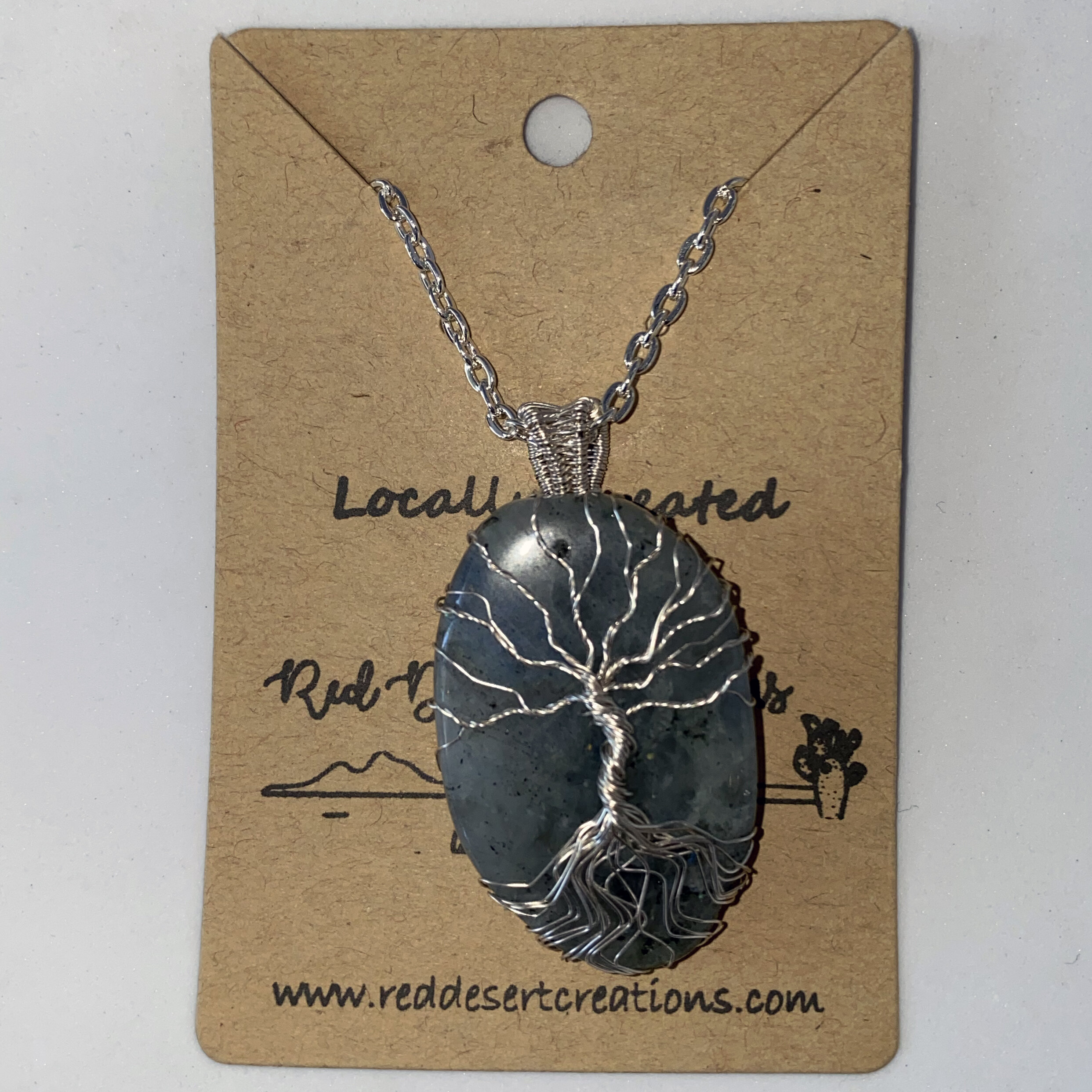 Labradorite Tree Pendant // $48