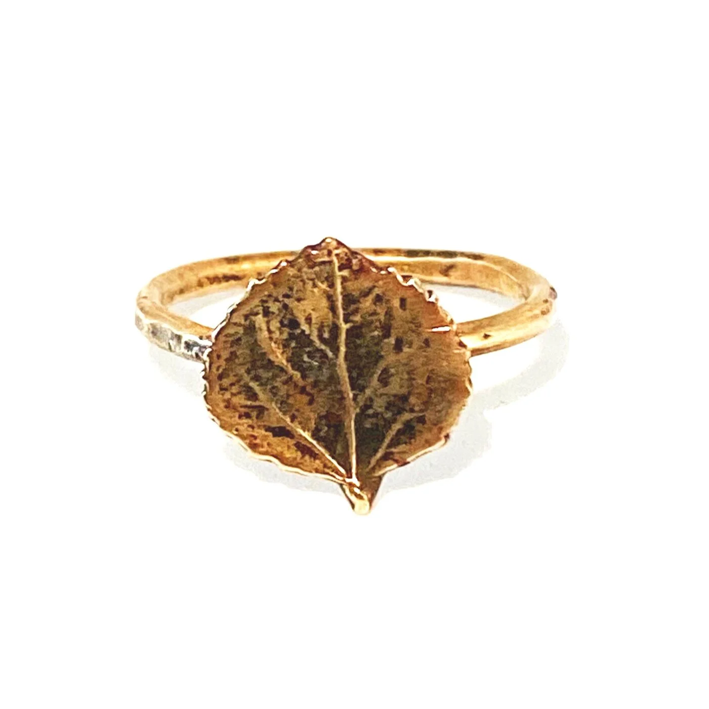 Bronze Leaf Ring