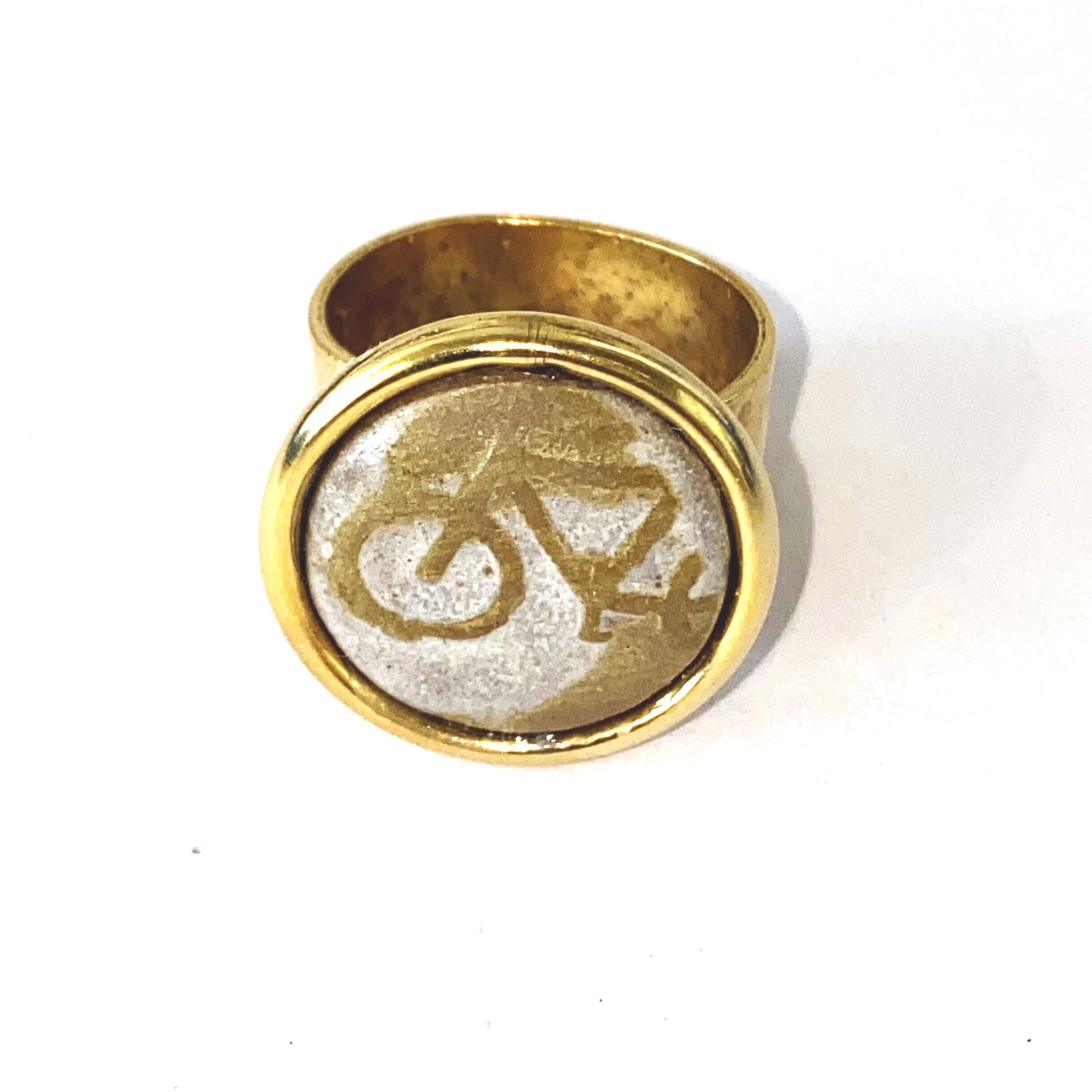 Clay &amp; Metal Ring // $45