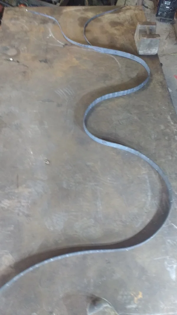 One of the steel ribbons.