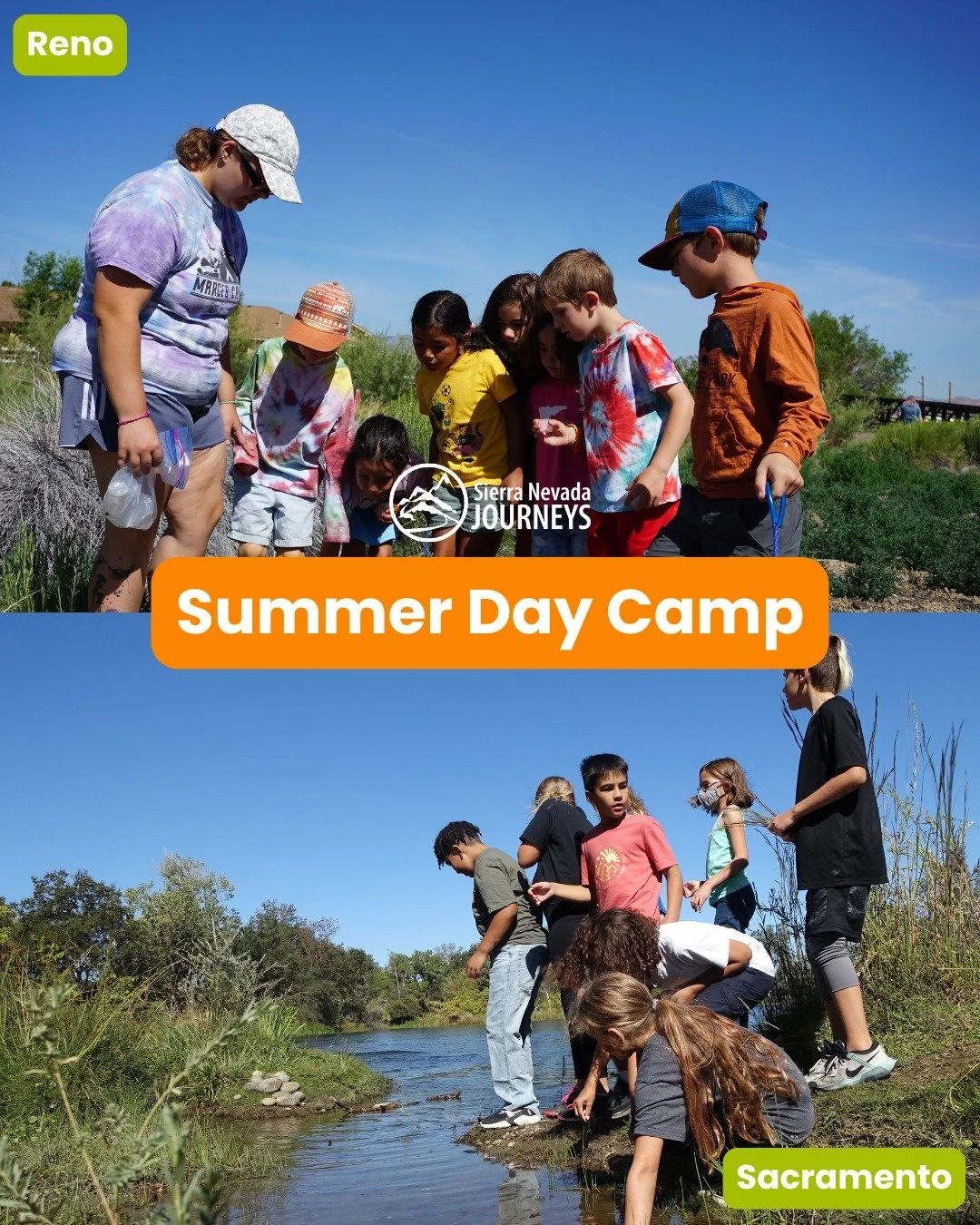 Summer doesn&rsquo;t have to mean screen time or learning loss!

At Sierra Nevada Journeys&rsquo; Sacramento and Reno Summer Day Camps, kids experience a week built around curiosity, connection, and outdoor learning. STEM concepts are explored throug