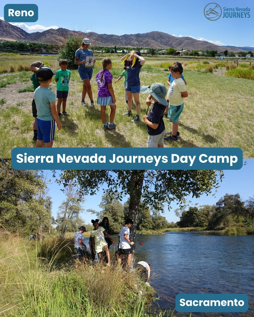 Families often tell us Day Camp works because kids come home tired in a good way.  They&rsquo;ve learned something new, spent time outside, and still get the comfort of sleeping at home. Check out our Reno, NV and Sacramento, CA Day Camps!

RENO: sie