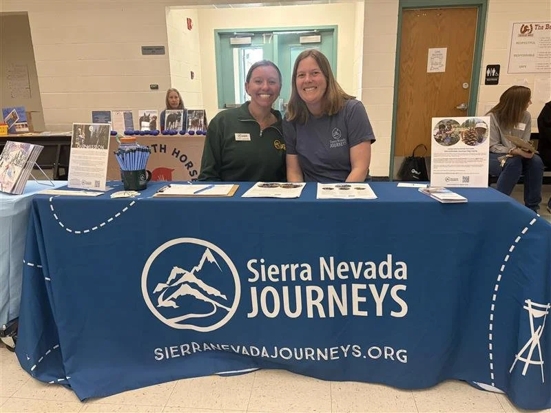 Carly Lubansky and Olive Schillo from Sierra Nevada Journeys had a great time connecting with families at Caughlin Ranch Elementary&rsquo;s Resource Fair in Reno. They shared information about our exciting summer programs and all the opportunities ah