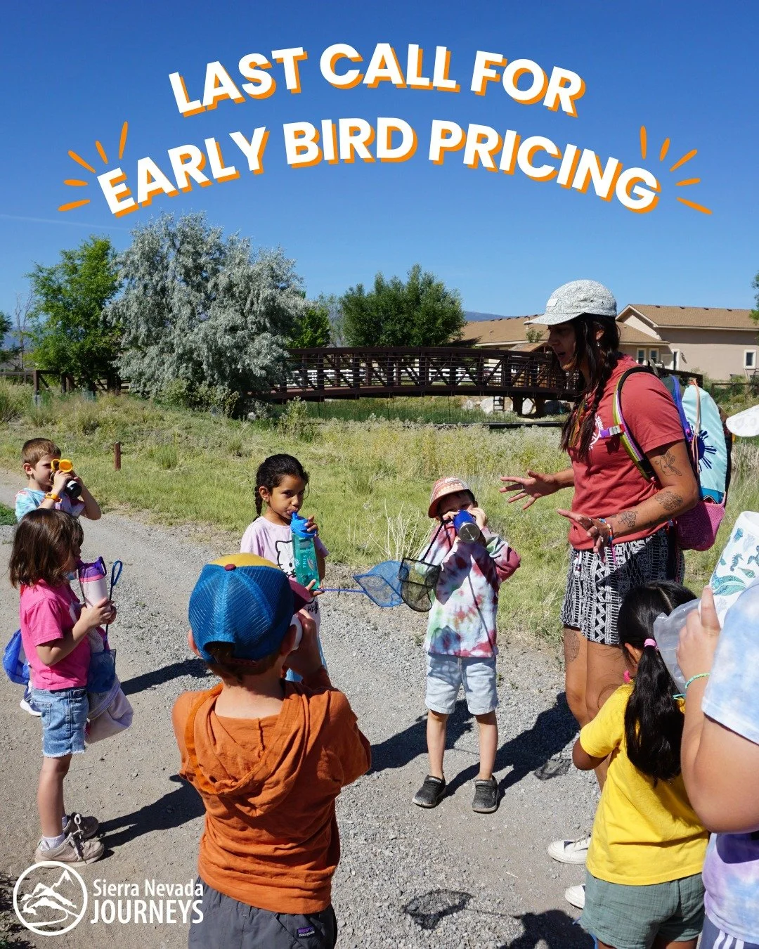 Last call for early bird pricing on Summer Day Camp.

A summer filled with curiosity, hands-on science, and outdoor exploration starts here.