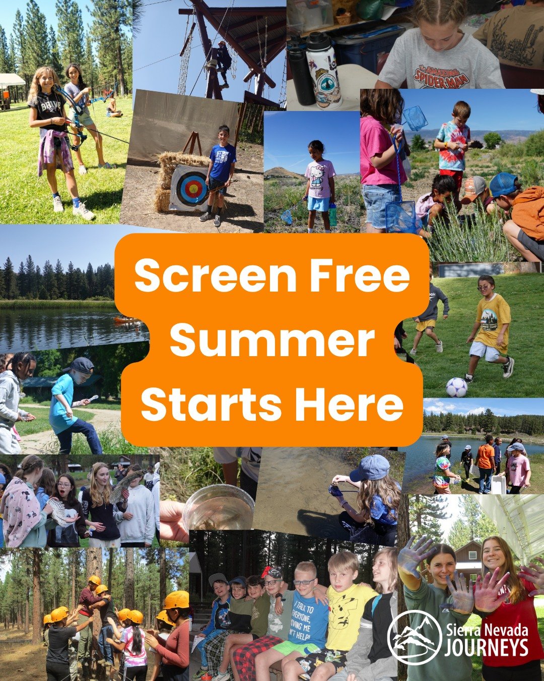 Summer doesn&rsquo;t have to default to more screen time.

At Sierra Nevada Journeys&rsquo; Day Camps, kids spend their days outside exploring, asking questions, and learning through real experiences. STEM becomes something they do, not just somethin