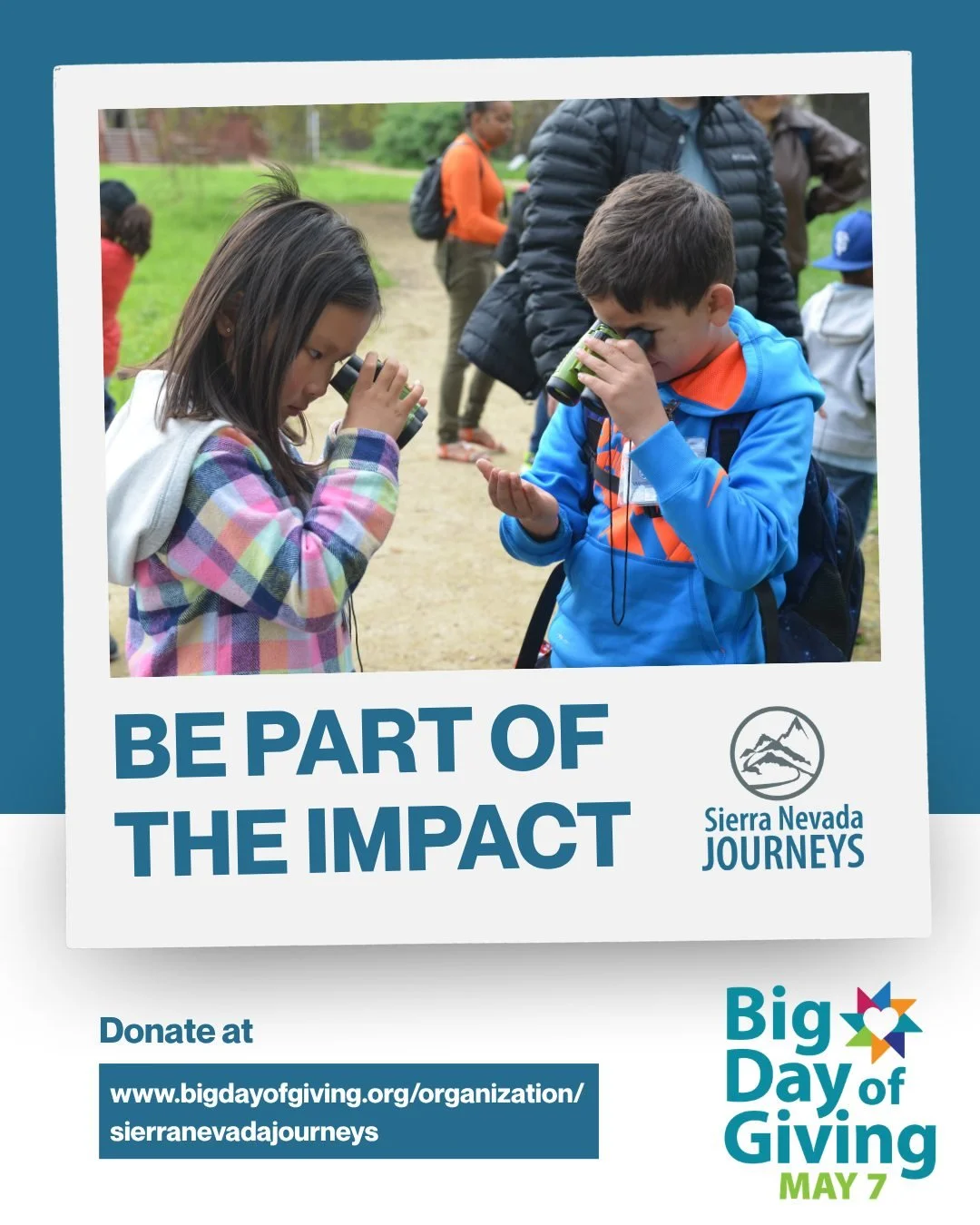 Big Day of Giving is coming May 7.

Right now, every dollar goes further thanks to a matching gift opportunity.

Your support helps provide scholarships so more kids can experience camp, explore the outdoors, and build confidence through hands-on lea