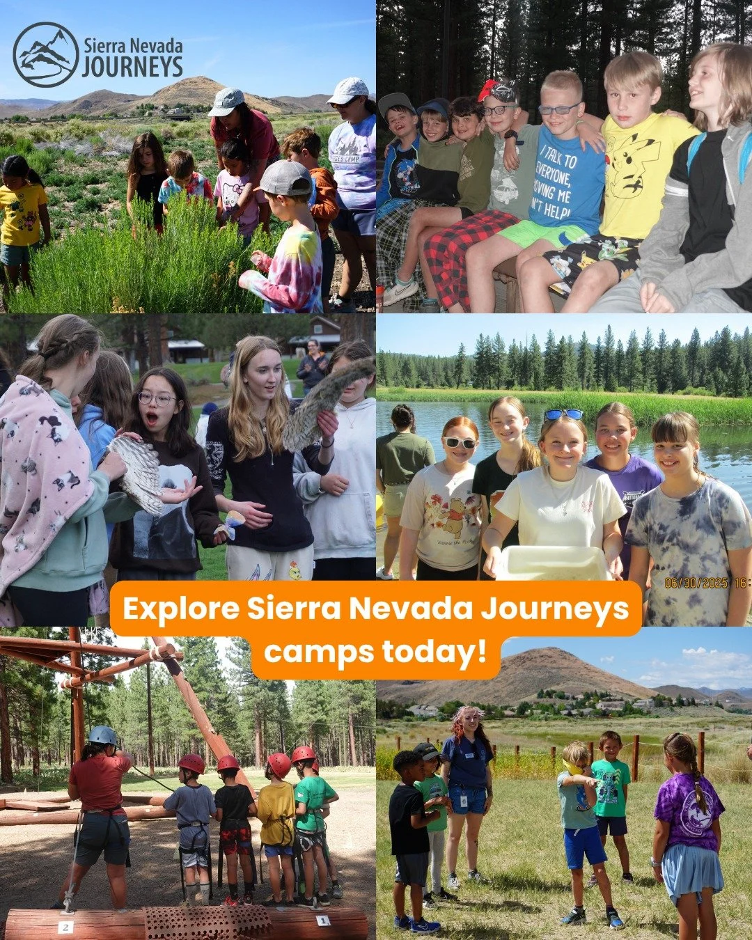 There&rsquo;s still time to plan a meaningful summer for you and your children. Explore Sierra Nevada Journeys camps today.