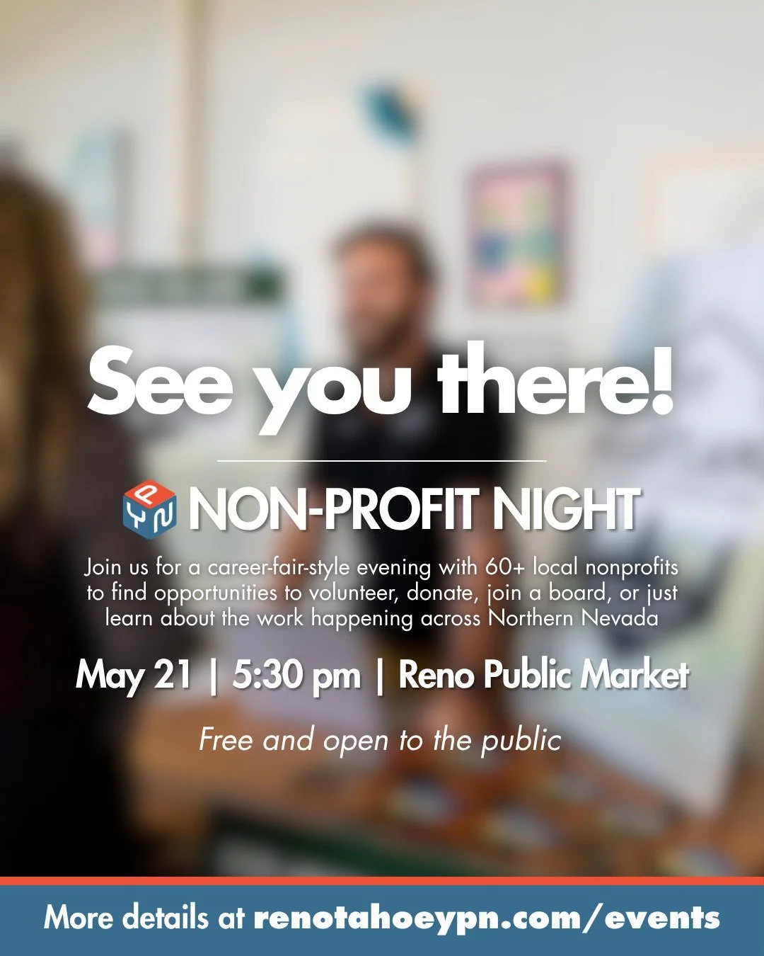 Come visit us at @renotahoeypn Non-Profit Night! This lively, career-fair-style event brings together local organizations and the Reno-Tahoe community to connect over meaningful causes, volunteer opportunities, and ways to make a difference right her