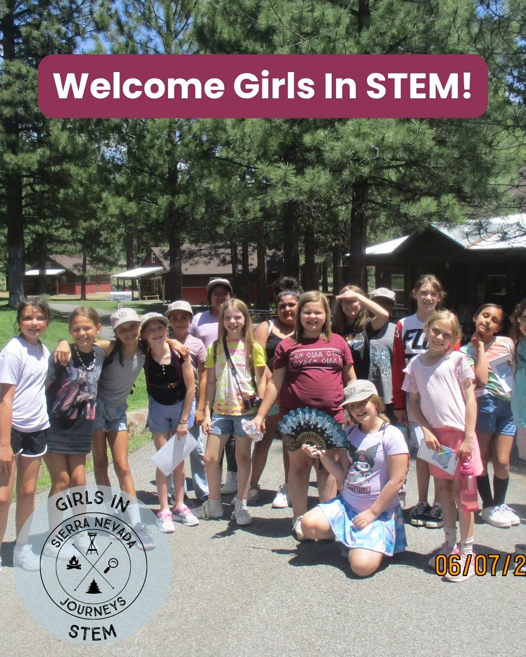Today is the first day of Girls in STEM Camp.

Campers will spend the weekend learning from STEM professionals, exploring pond, garden and forest ecology, building friendships and trying activities that ask them to stretch, think and work together.

