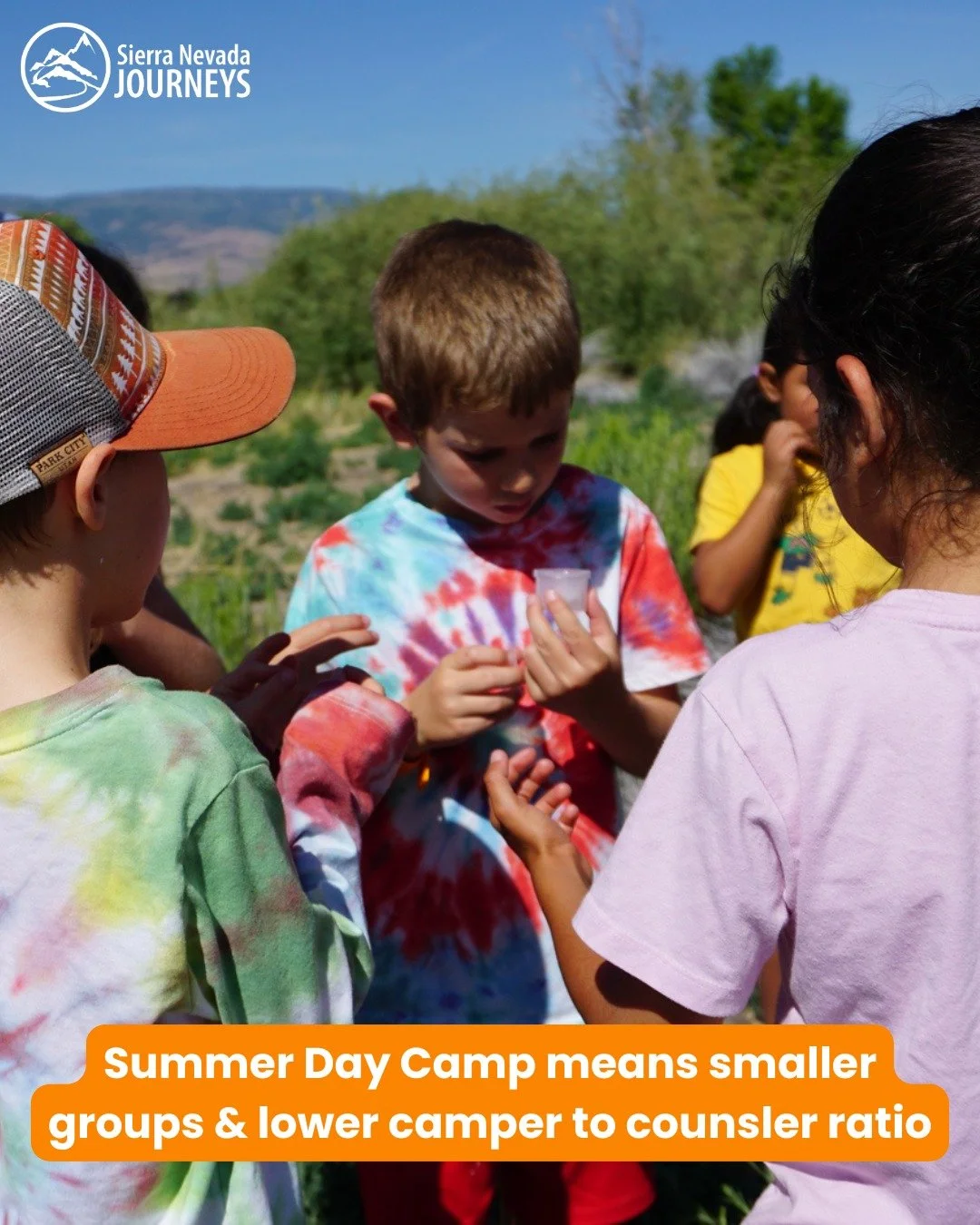 The first week of summer day camp can tell you a lot.

If your child came home feeling overwhelmed by a big group at summer camp or a program that felt too busy, Sierra Nevada Journeys Summer Day Camp may be a better fit.

Our Reno and Sacramento day