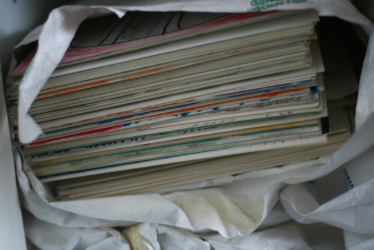 One of my piles of earlier drawings,