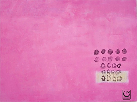 Untitled (Bandaid Series), Acrylic on Canvas, 3’ x 4,’ 2011