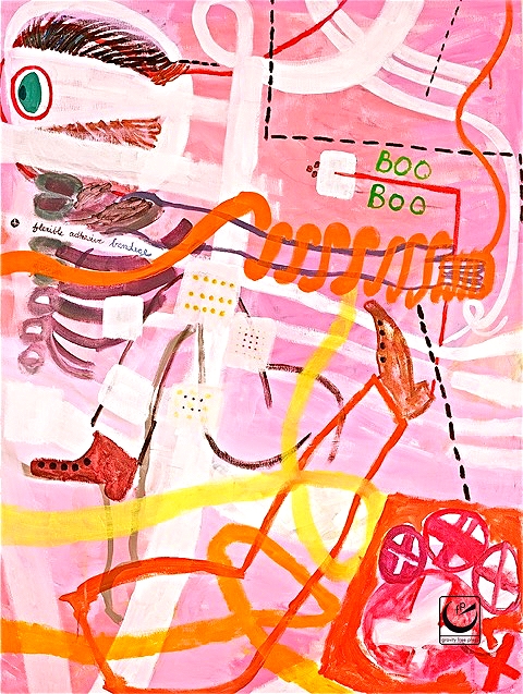 Boo Boo, 24 x 30," Acrylic on canvas, 2011