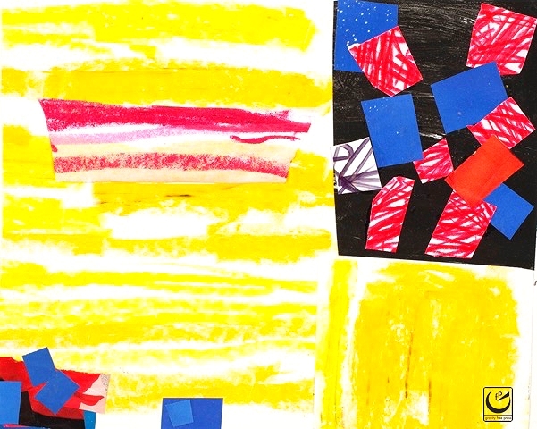 Untitled, wax crayon, paper, 8 x 10, 2014