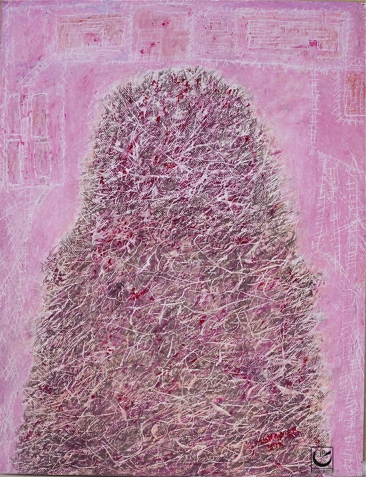 PILE OF SPECTACLES II, 18" X 24," Wax Crayon on paper,1992