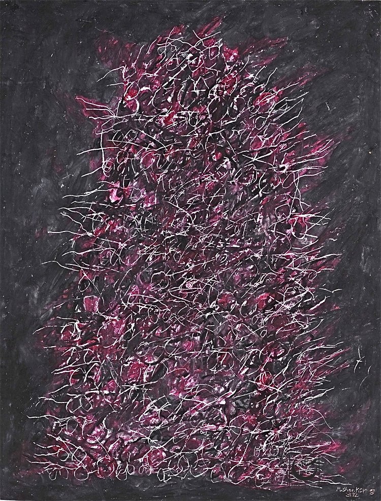 PILE OF SPECTACLES I, 18" X 24," Wax Crayon on paper, 1992