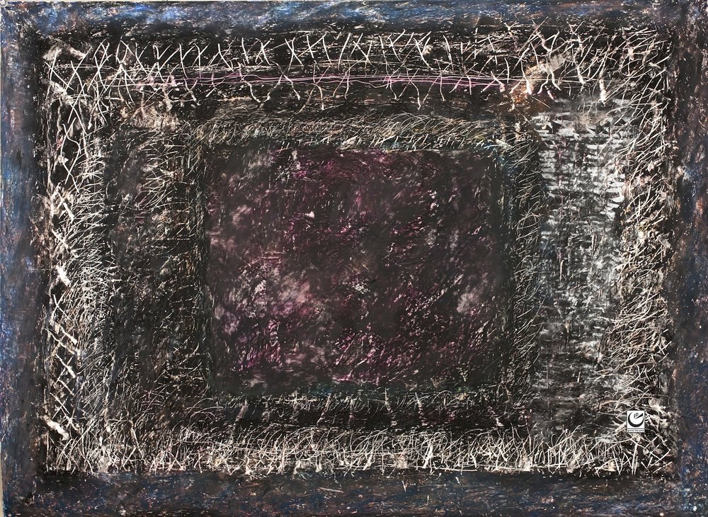 Shoah Detail, Wax Crayon on paper, 22" X 30", 2013