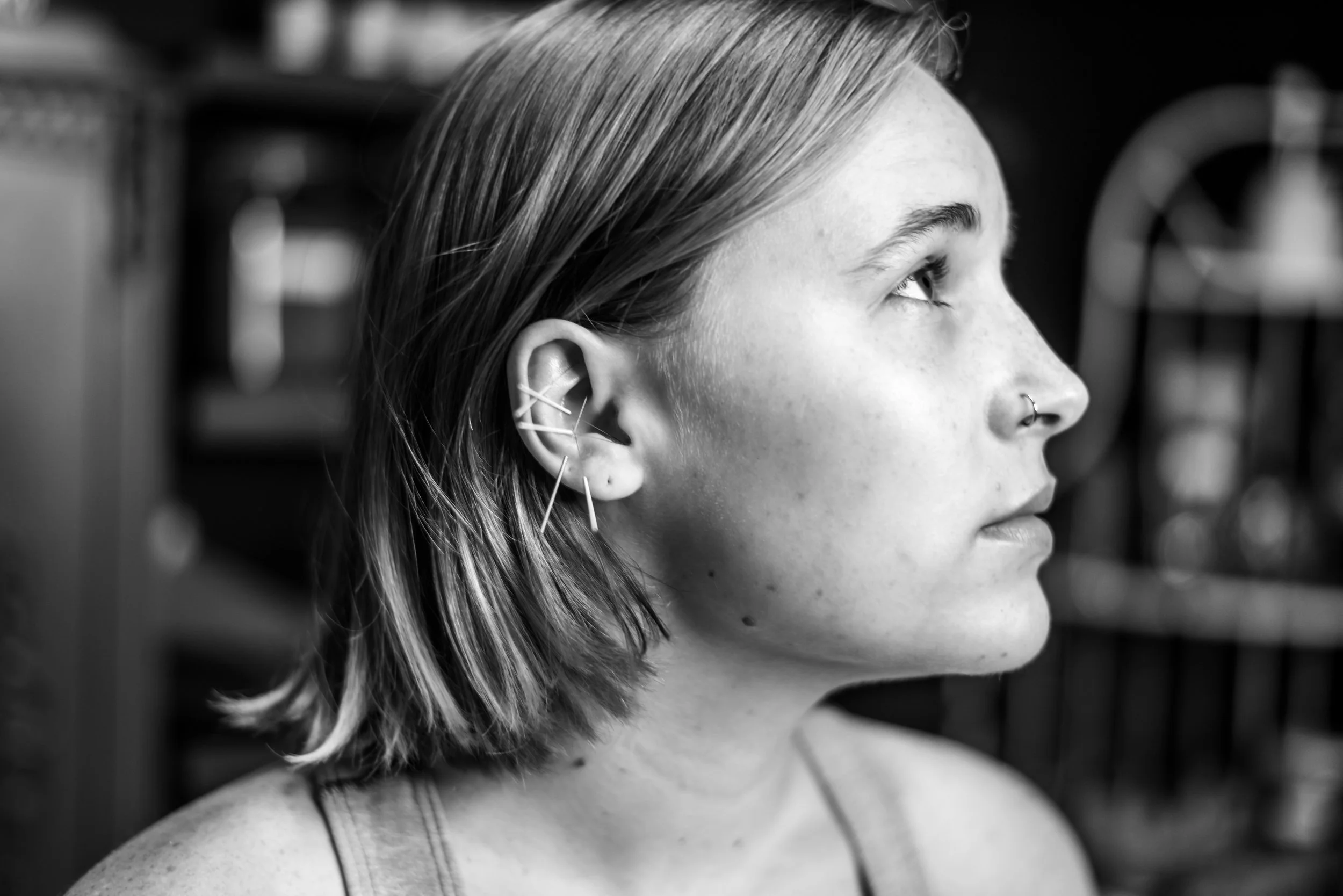 Ear acupuncture for relaxation with Masha Aguirre in Providence, RI