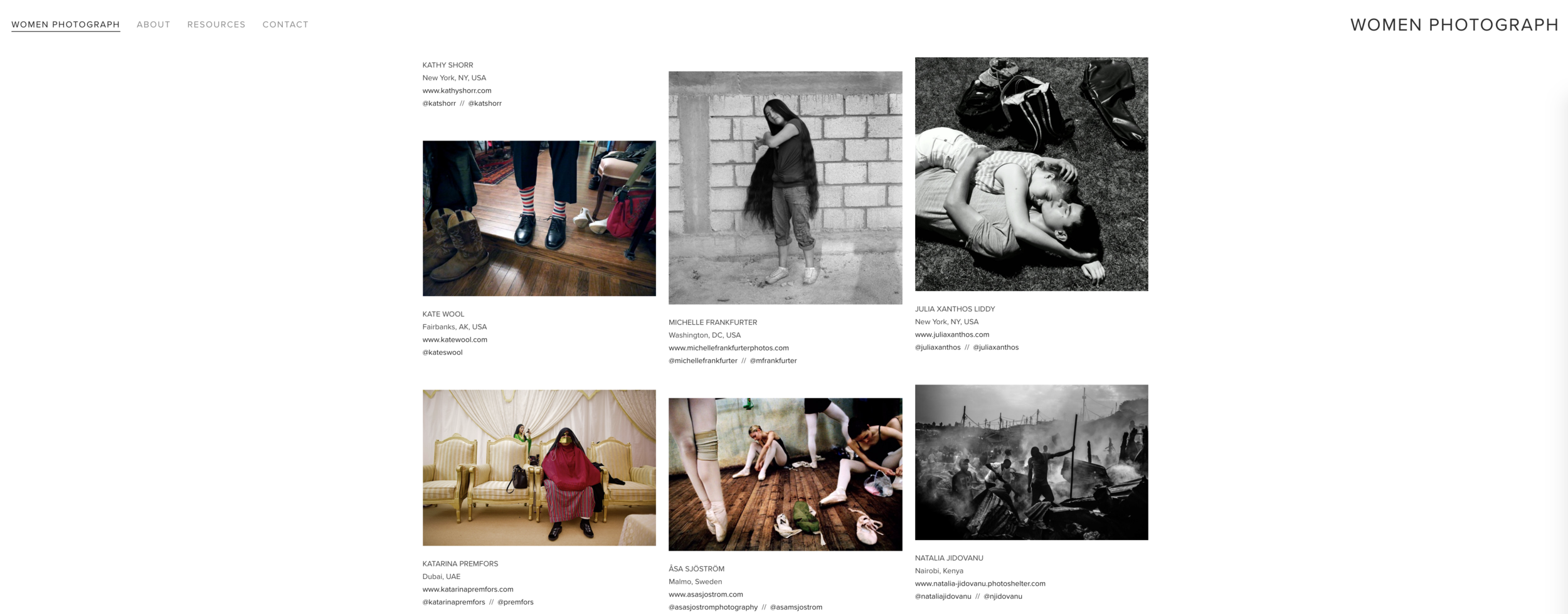 Screenshot from www.womenphotograph.com
