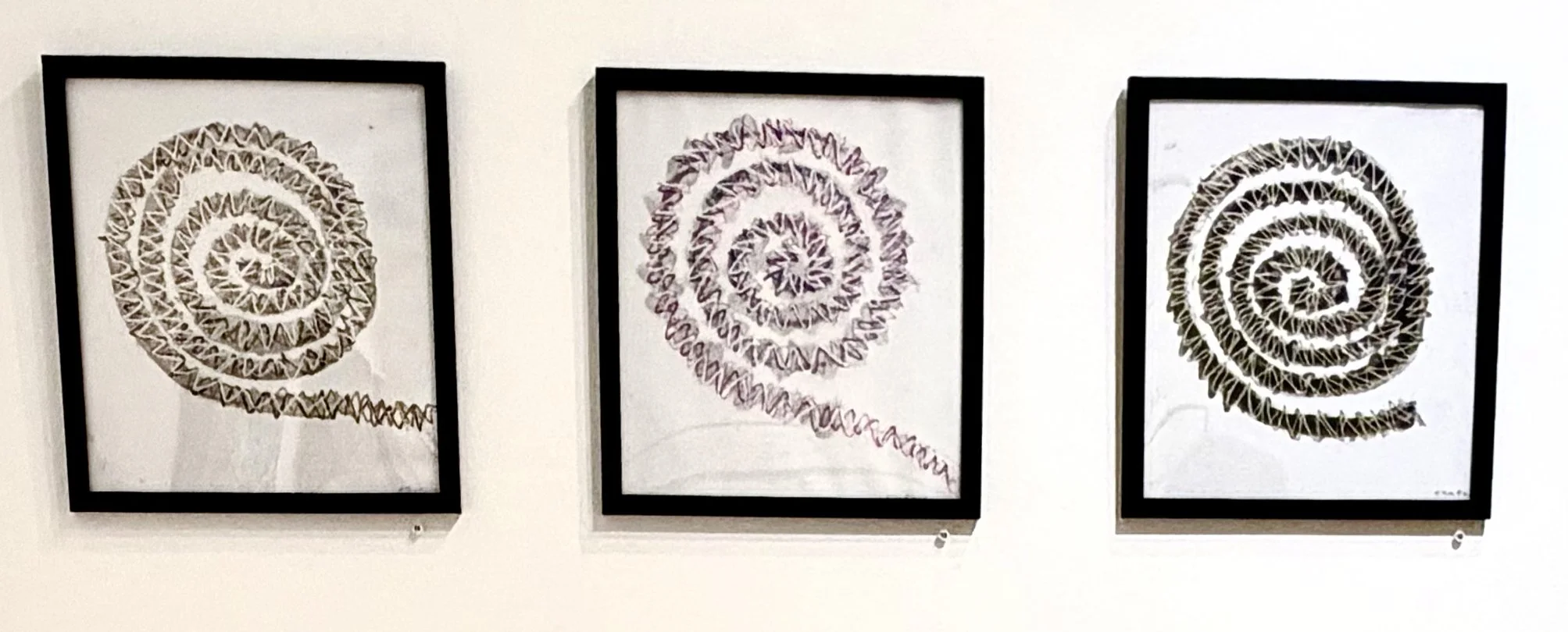 Spiraling Out of Control Silver, pink, gold
