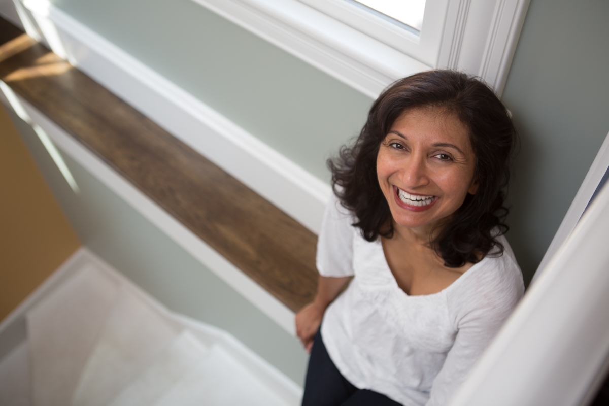Portrait of Rishi Reddi, author, by Sharona Jacobs. Cambridge, MA.