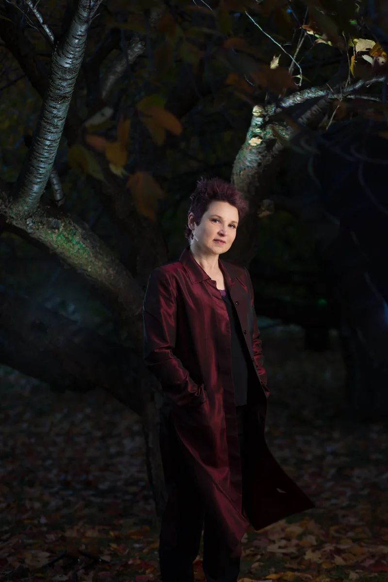 Portrait of Lara Wilson, author, by Sharona Jacobs. Lexington, MA.