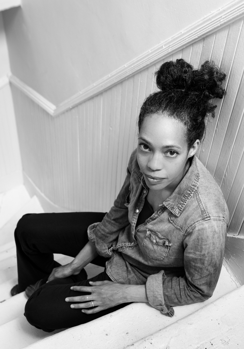 Portrait of Nicole Dutton, poet, by Sharona Jacobs. Somerville, MA.