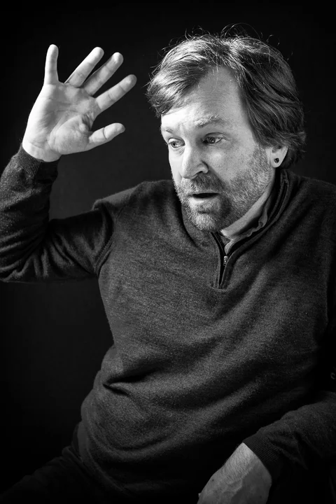 Portrait of Ned Hall, Harvard metaphysics professor, by Sharona Jacobs. Arlington, MA.