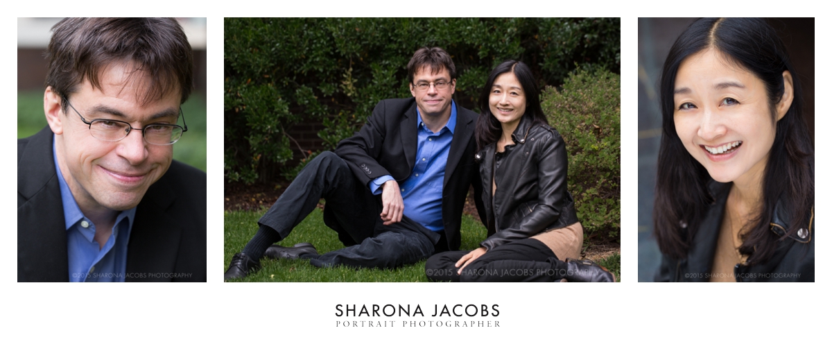 Harvard philosophy professor, Michael Puett and author Christine Gross-Loh at Harvard University. Cambridge, MA.
