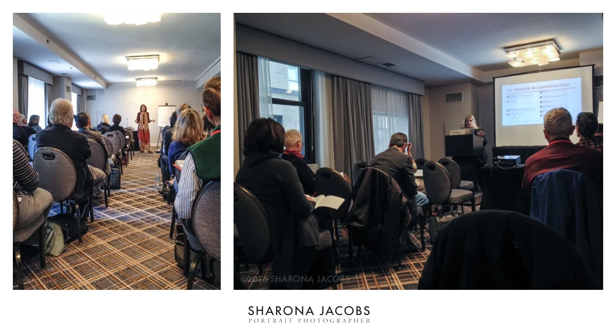 Writers and presenters Anjali Mitter Duva (Topic: You're the Boss! Taking control of your book promotion plan) and Crystal King (Topic: How to use social media for self-promotion and not be annoying)