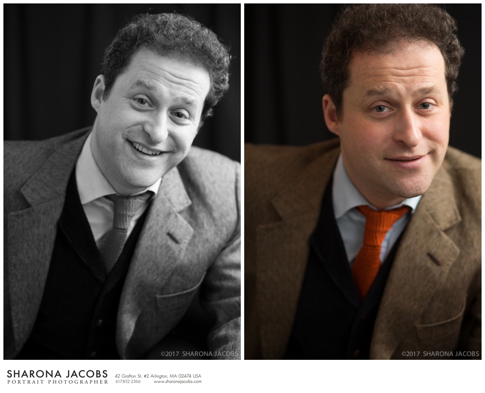 Portraits of Dominc Green, writer and jazz musician.