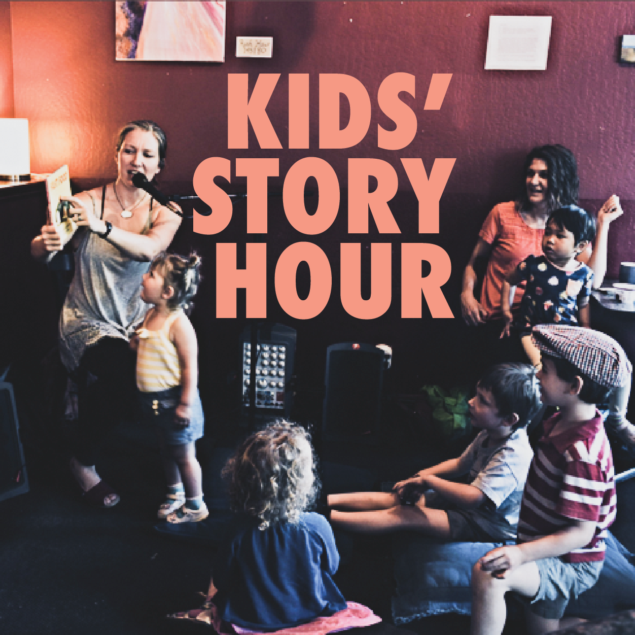 Join us for our Kids Story hour, downstairs on our 1st floor! Members of our Red Rock Community read stories and lead songs for our Red Rock kids!