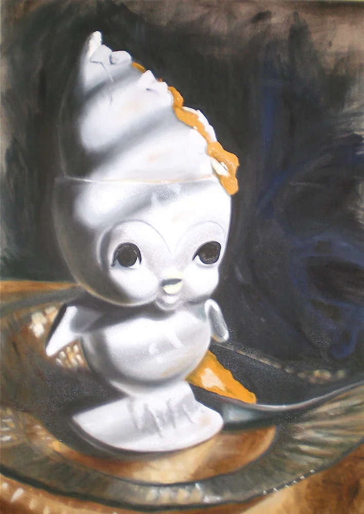 Monique Motut-Firth. Breakfast Time , 2009. Oil on canvas.